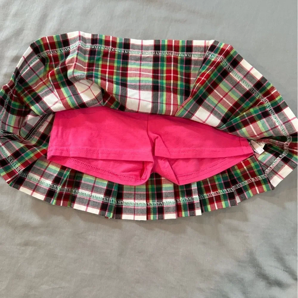 Heartstrings little girls plaid skort. Size 2T.
